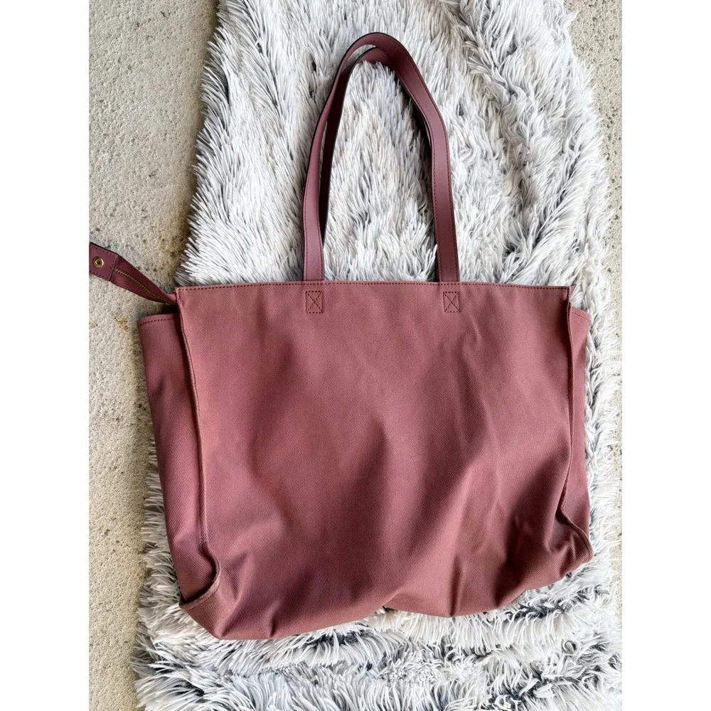 Kate Spade Saturday Mauve‎ Multi Pocket Canvas Tote